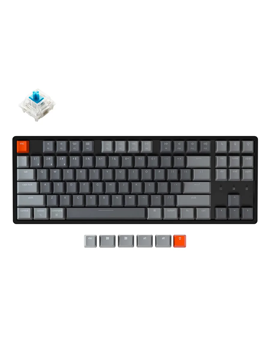 Игровая клавиатура Keychron K8C2 Gateron Blue RGB черный