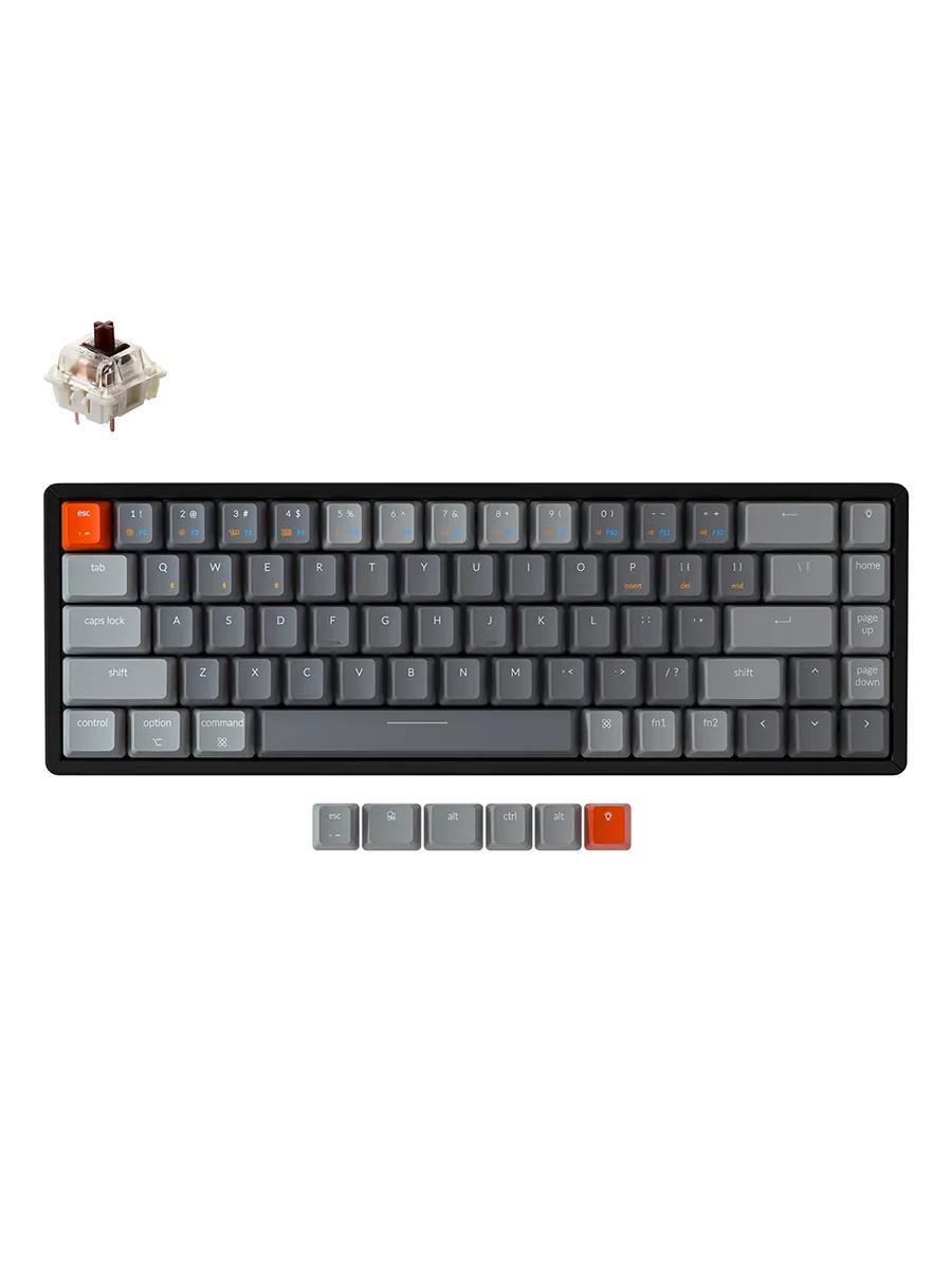Игровая клавиатура Keychron K6W3 Optical Brown RGB черный