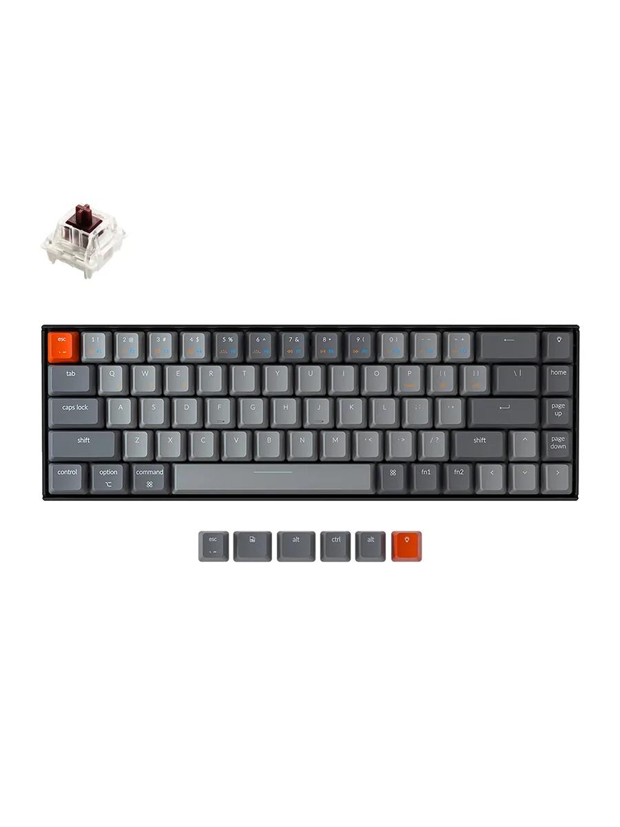 Игровая клавиатура Keychron K6V3 Optical Brown RGB черный