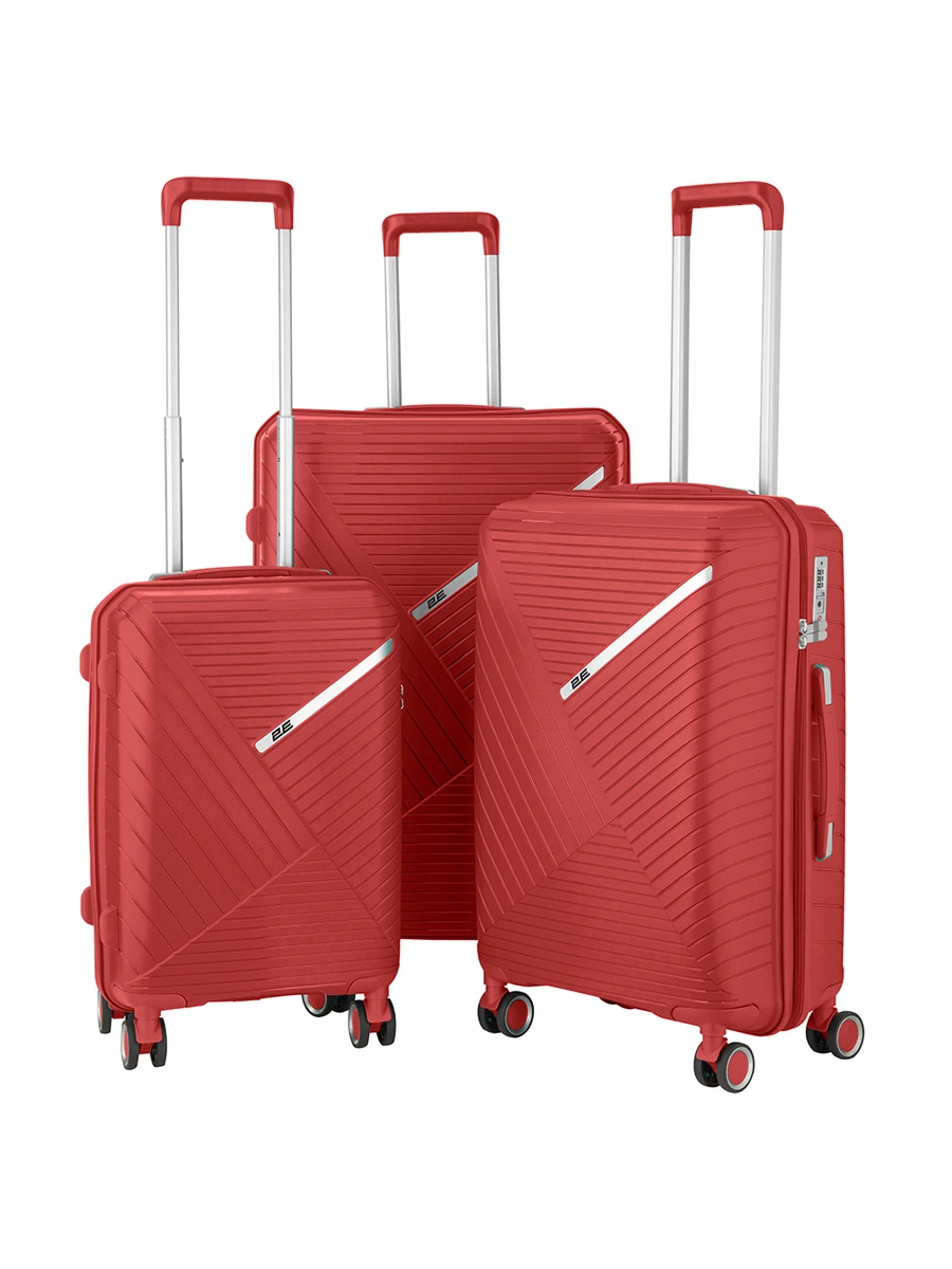 Набор чемоданов 2E SIGMA (L+M+S) красный