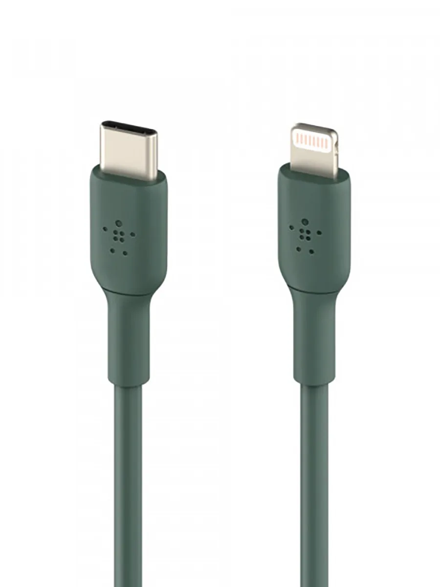 Кабель передачи данных USB Type-С - Lightning Belkin CAA-003 зелёный