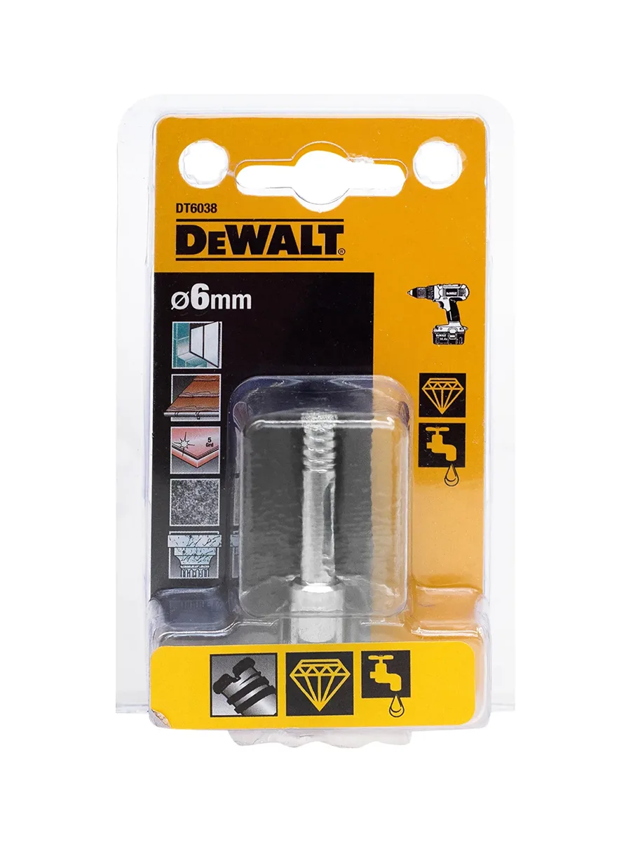Алмазное сверло по плитке 6 х 55 мм DeWalt DT6038-QZ