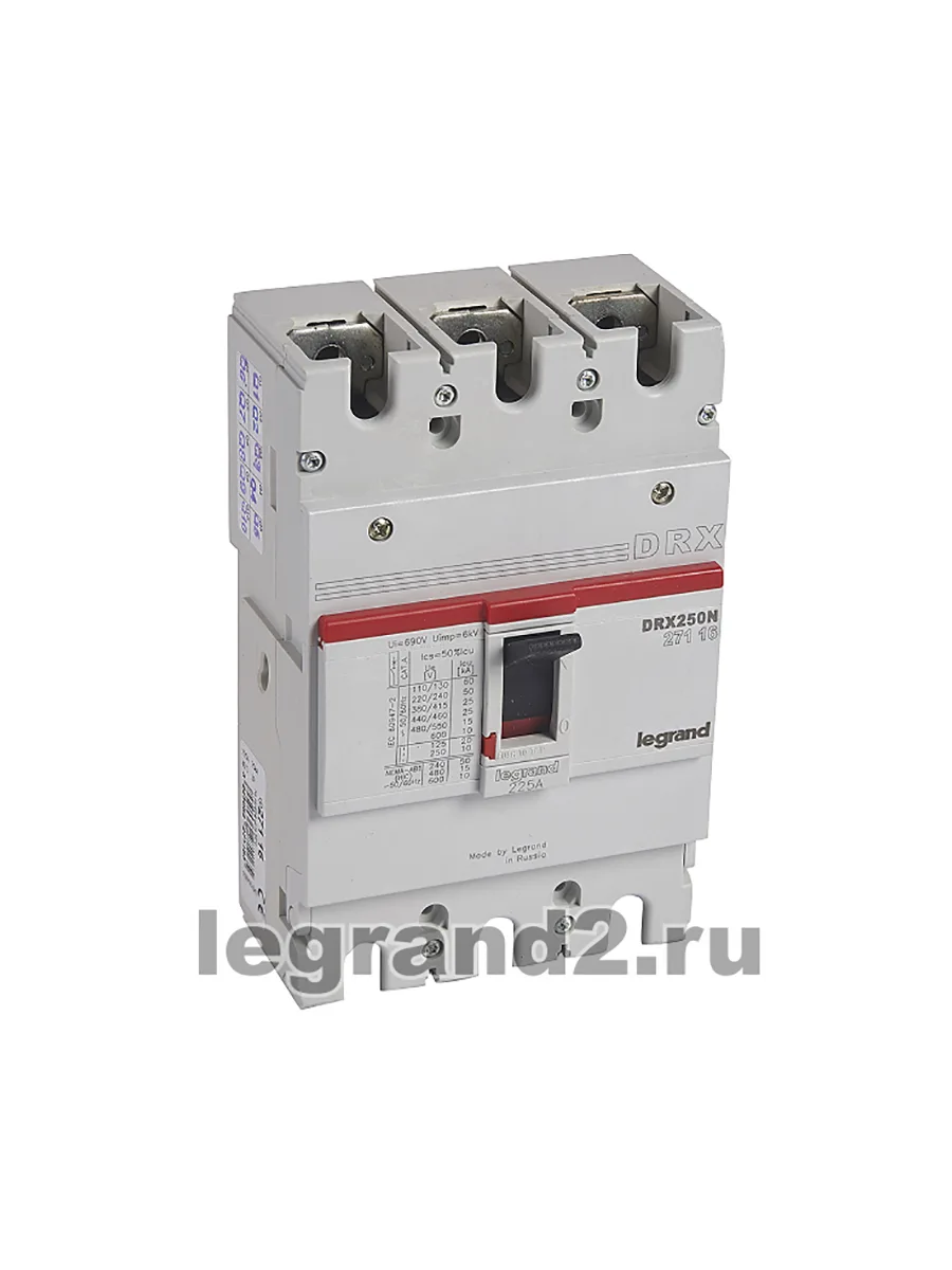 Автоматический выключатель DRX250 25кА 225А Legrand 27116