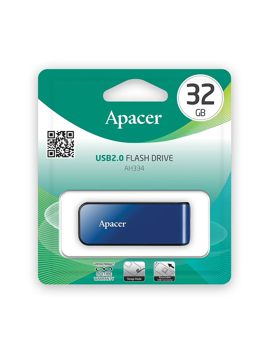 USB флешка 32Гб Apacer AH334 синий