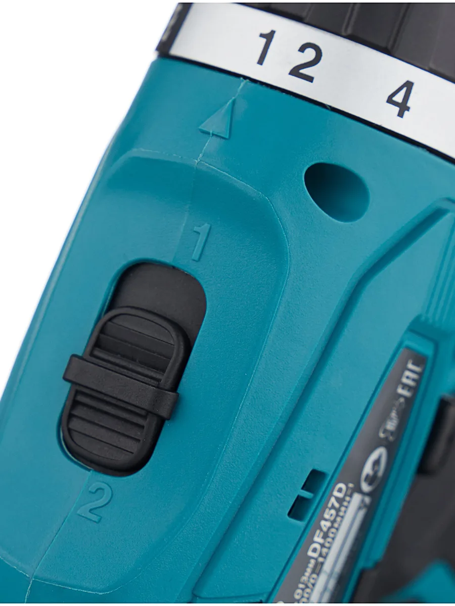 Двухскоростная безударная дрель-шуруповёрт Makita DF457DWE