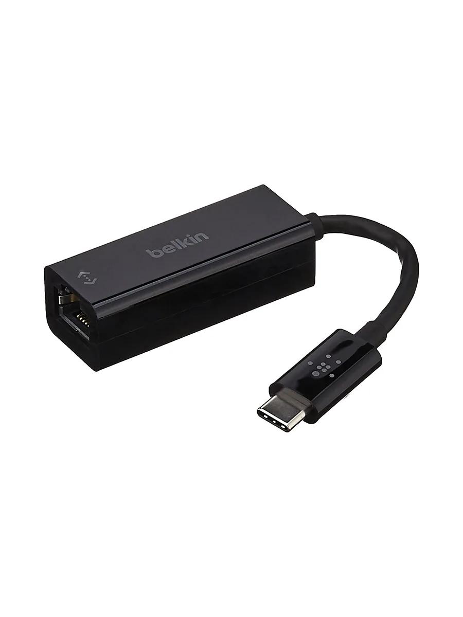 Адаптер USB Type-С - Ethernet Belkin F2CU-040 черный