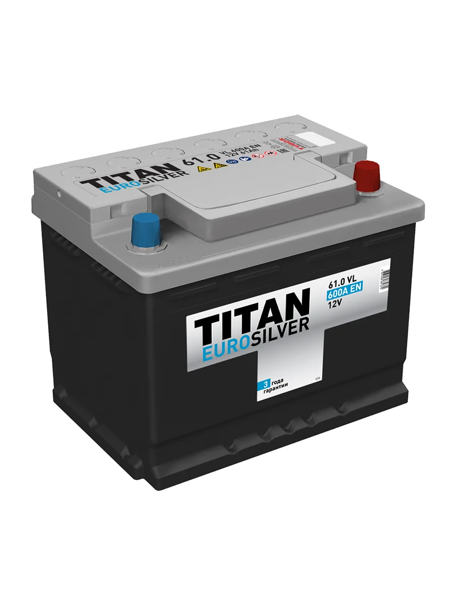 Автомобильный аккумулятор 12В 600Ач Titan Eurosilver 6CT-61.0 VL