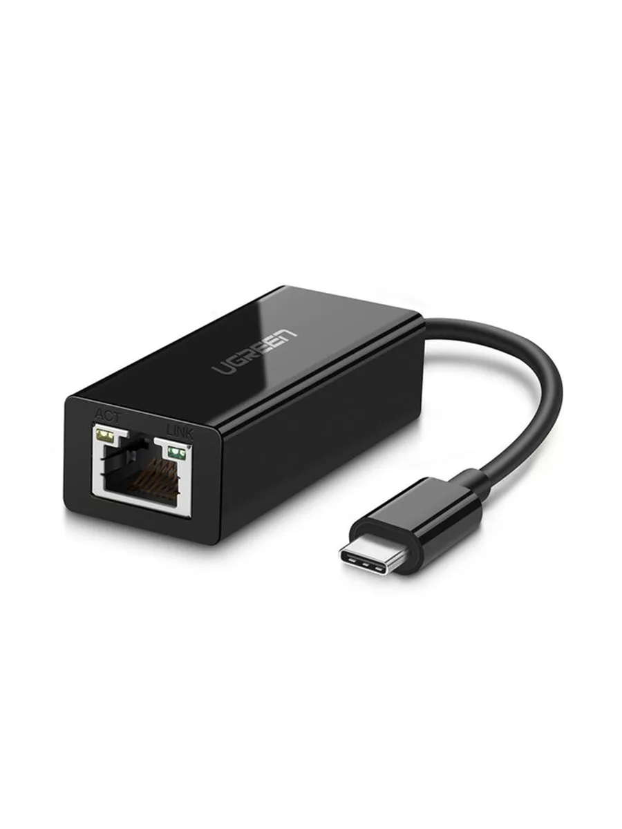 Адаптер USB Type-С - Ethernet Ugreen 50307 черный