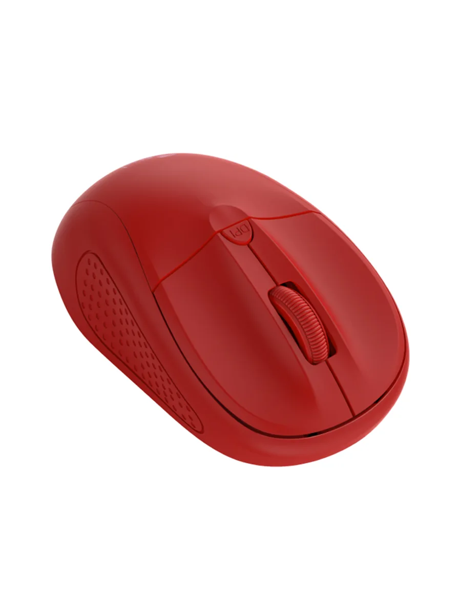 Беспроводная мышь 1600 dpi 4 клавиши Trust Primo красный