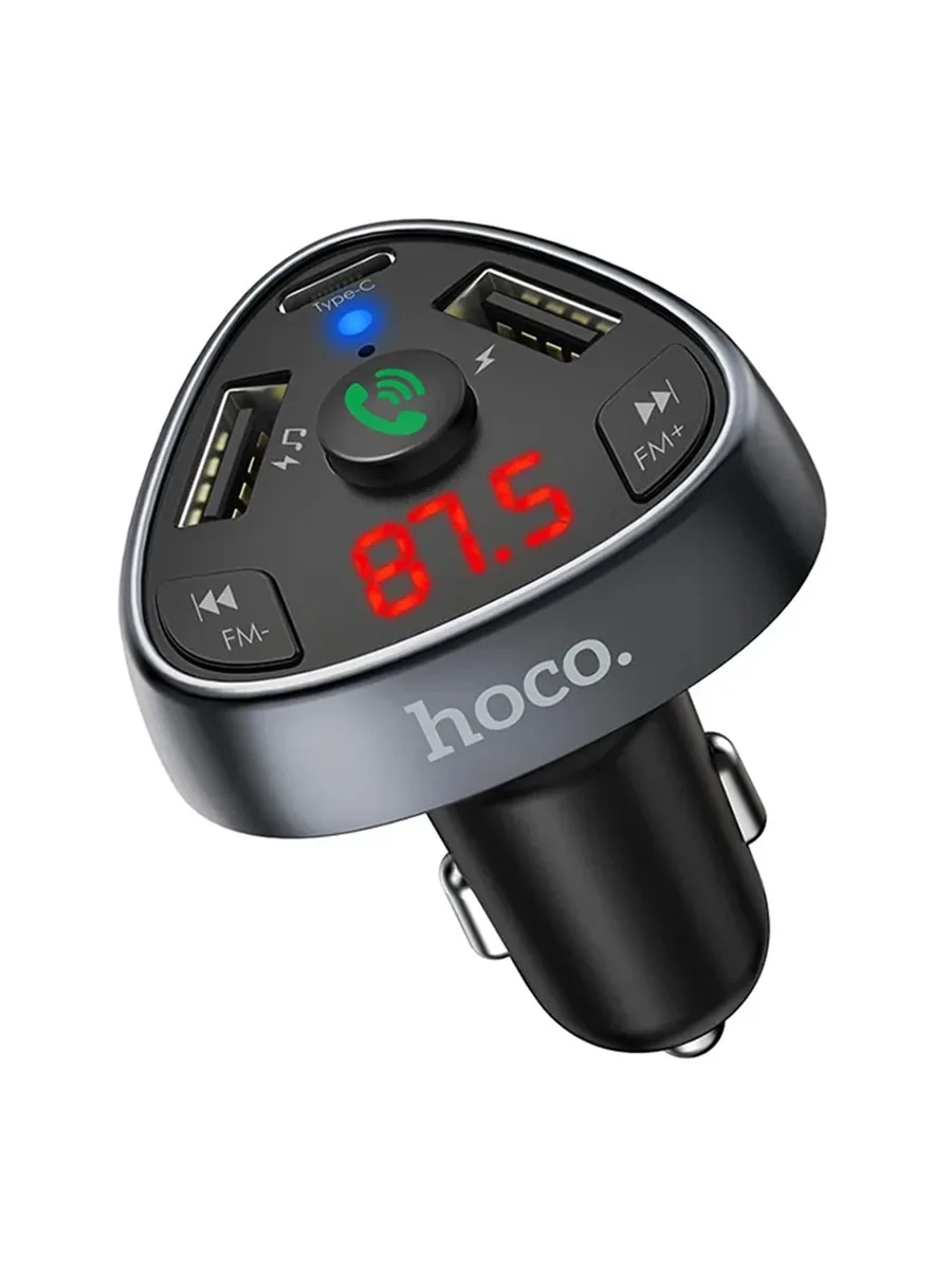 Автомобильный зарядный FM-трансмиттер Hoco E51