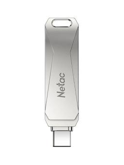 USB флешка 32Гб Netac U782C серебристый
