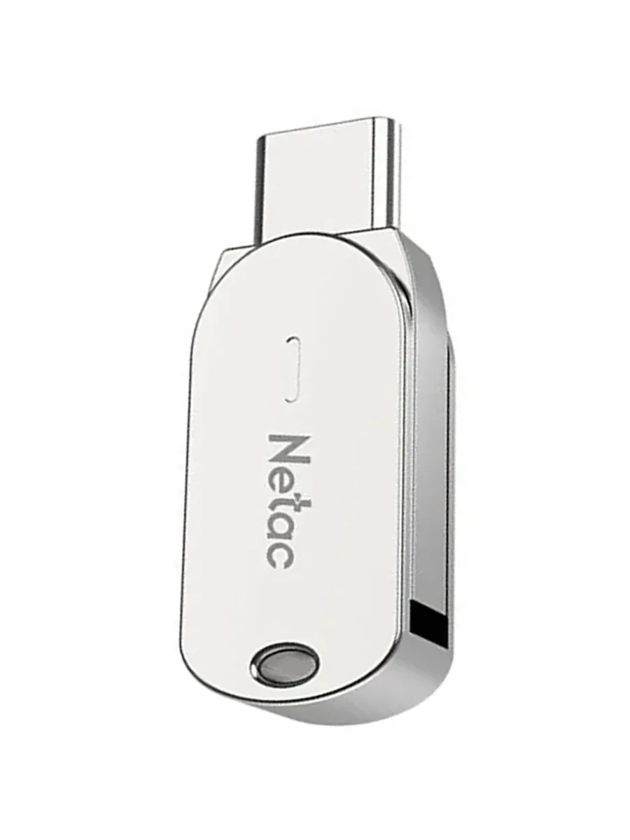 USB флешка 64Гб Netac U785C серебристый
