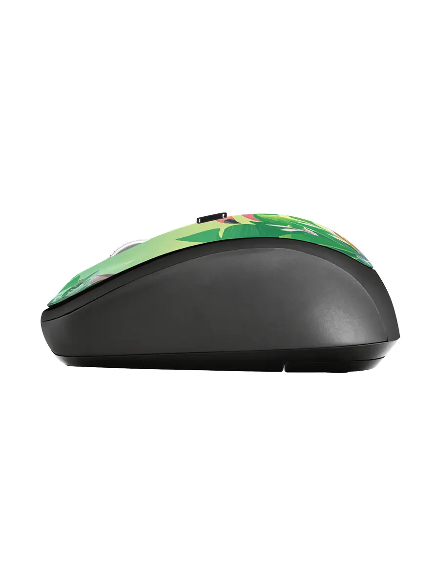 Беспроводная мышь 1600 dpi 4 клавиши Trust Yvi зелёный мультицвет
