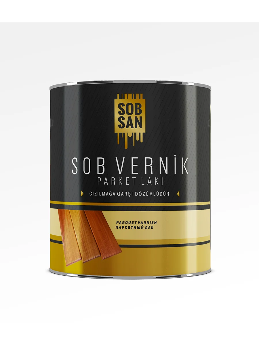 Паркетный лак 2.3 кг Sobsan Sobvernik Parket Laki - ГЛЯНЦЕВЫЙ