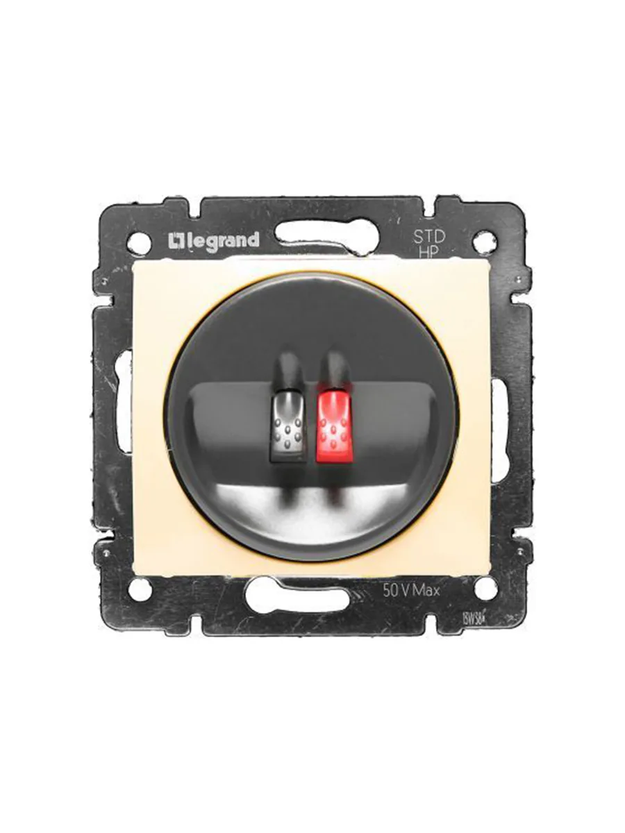 Розетка для колонок одиночная Legrand 774123 слоновая кость