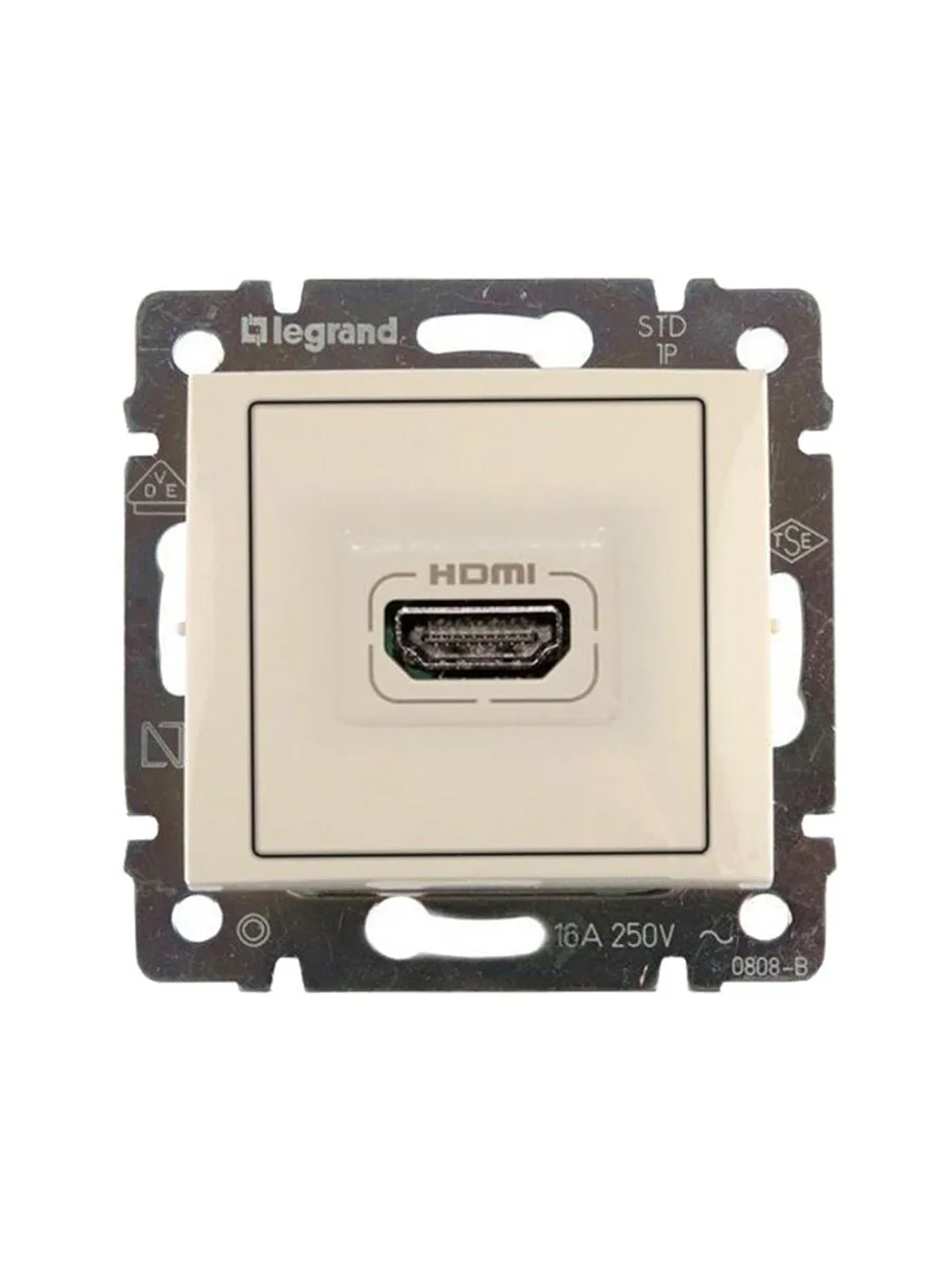 Розетка HDMI для аудио/видеоустройств Legrand 774185 слоновая кость