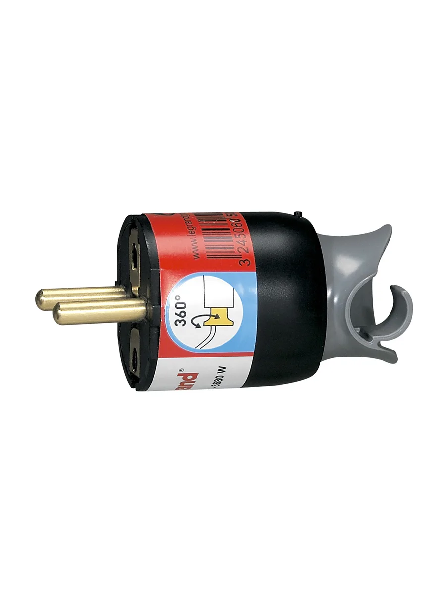 Вилка 16А IP20 Legrand Elium 050173 черный