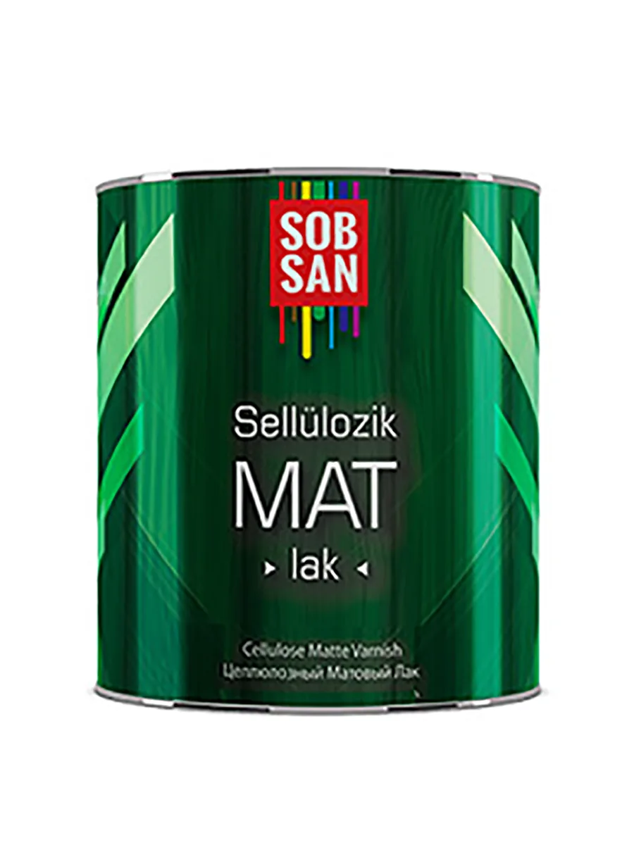 Целлюлозный матовый лак 12 кг Sobsan Sellulozik Mat Lak