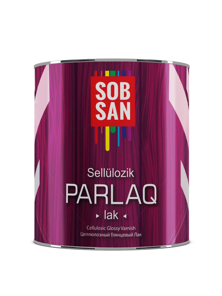 Целлюлозный глянцевый лак 2.3 кг Sobsan Sellulozik Parlaq Lak