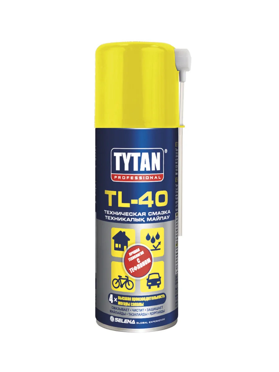 Техническая смазка-Аэрозоль 200мл Tytan Professional TL-40