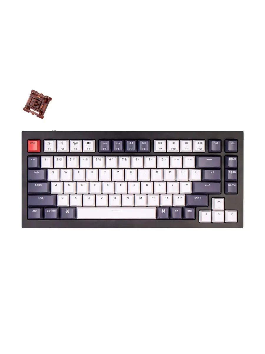 Игровая клавиатура Keychron Q1M3 Gateron Brown RGB черный карбон