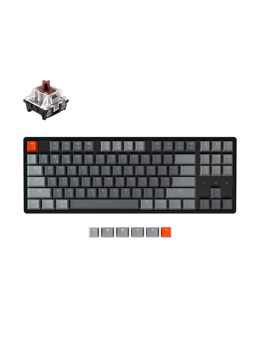 Игровая клавиатура Keychron K8Q3 Gateron Brown RGB черный