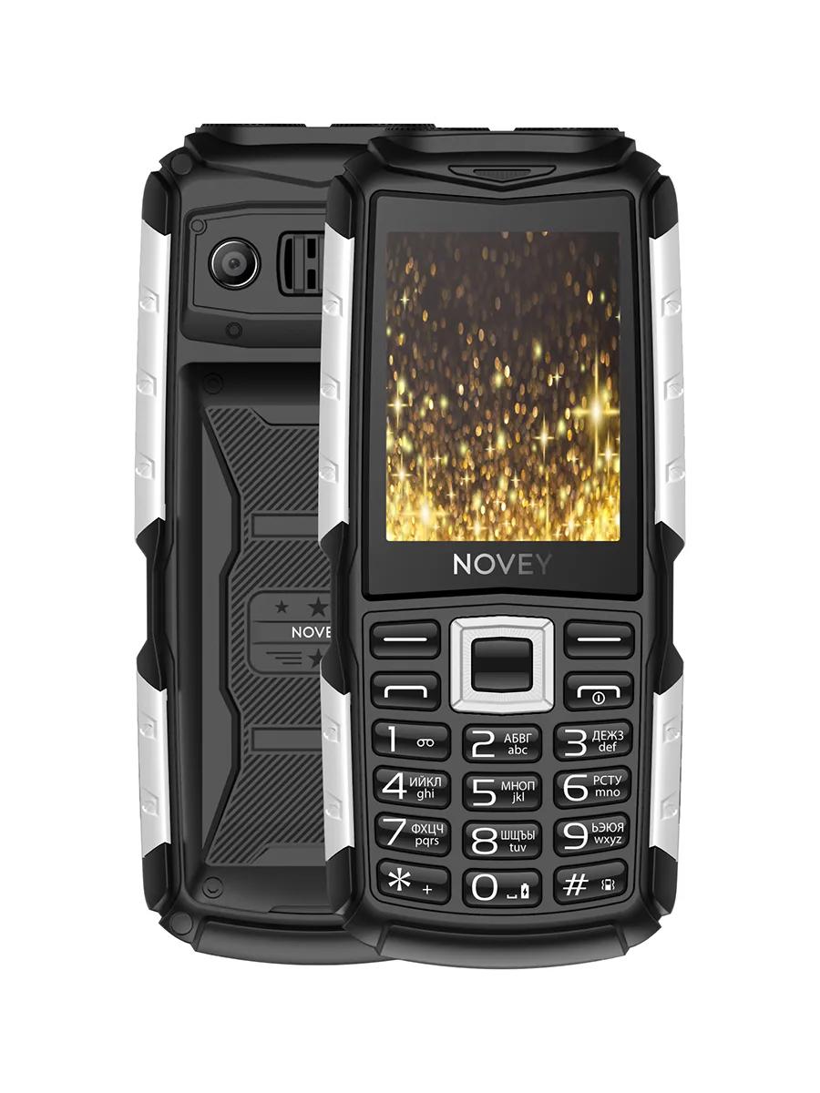 Сотовый телефон 2.4″ 32Мб Novey T400 черный с серебристым