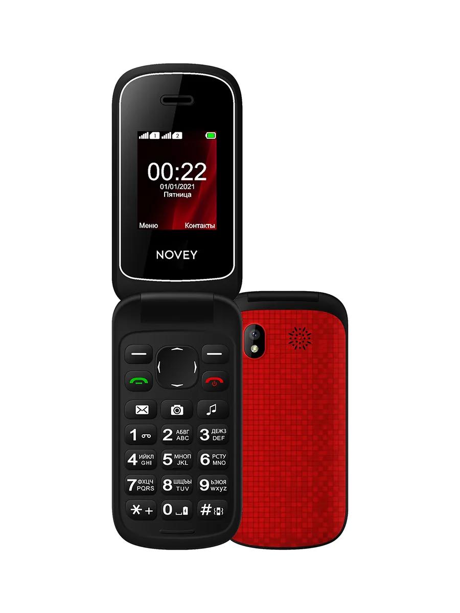 Сотовый телефон 1.77″ 32Мб Novey X22 черный с красным