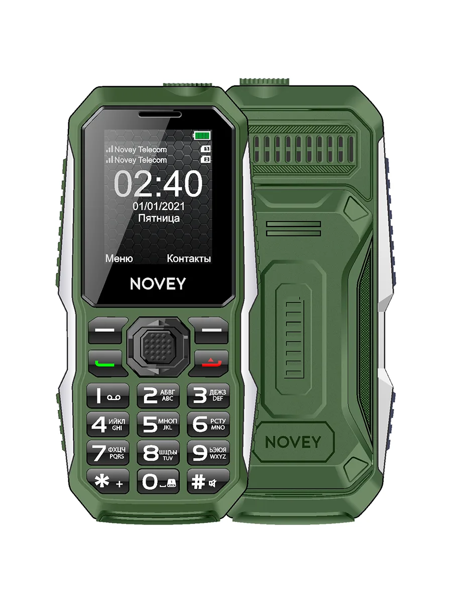 Сотовый телефон 1.77″ 32Мб Novey T240i зелёный