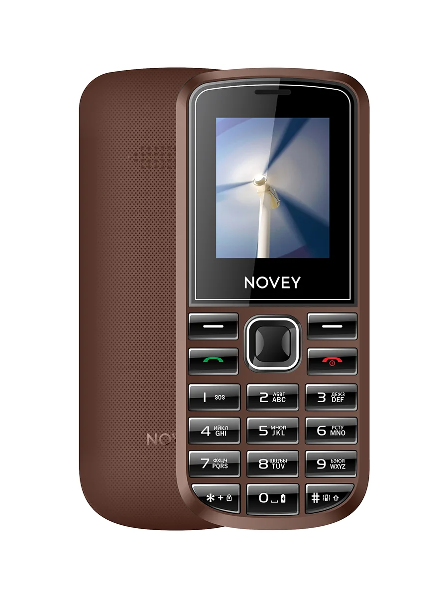 Сотовый телефон 1.77″ 32Мб Novey 102 коричневый